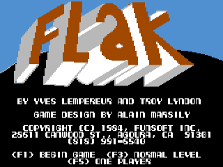 Ultima I the First Age of Darkness title screen for Commodore 64